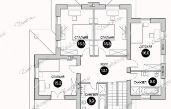 Дом в современном стиле на 213 м2  Современный коттедж в необычном стиле