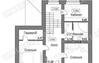 Дом с мансардой в два этажа со сложной кровлей 149 кв.м.