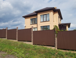 Коттедж с большими окнами 156 кв.м.