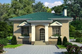 Проект небольшого одноэтажного коттеджа на 105 квадратов