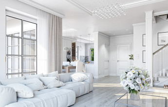 Светлый фасад и два этажа 224 кв.м.