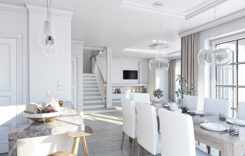 Светлый фасад и два этажа 224 кв.м.