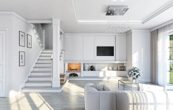 Светлый фасад и два этажа 224 кв.м.