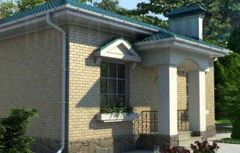 Проект небольшого одноэтажного коттеджа на 105 квадратов