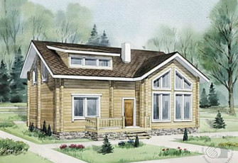 Экологичный деревянный дом