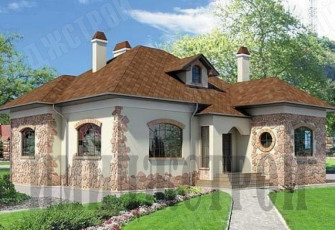 Одноэтажный коттедж в Нагаево 150 кв.м.