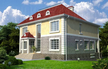 Проект большого дома на 485 квадратов