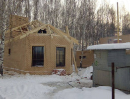 Зимняя стройка 2016. Банный комплекс и коттедж