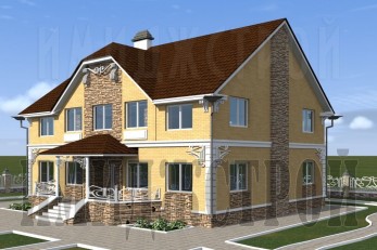 Дом камень и кирпич 297 кв. м.