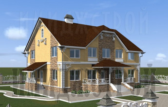 Дом камень и кирпич 297 кв. м.