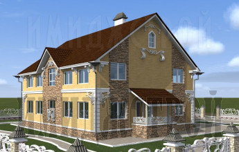 Дом камень и кирпич 297 кв. м.