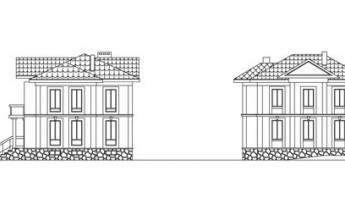 Двухэтажный особняк из газобетона с подвалом
