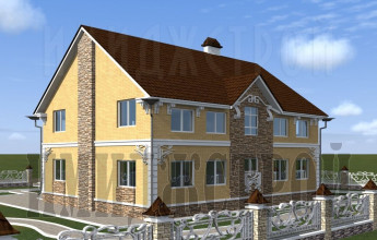 Дом камень и кирпич 297 кв. м.