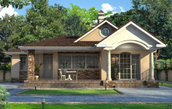 Типовой проект одноэтажного дома на 142 квадрата