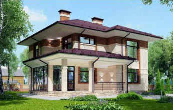 Классический дом в стиле Райта 212 кв.м.