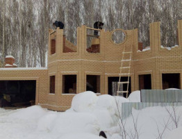 Зимняя стройка 2016. Банный комплекс и коттедж