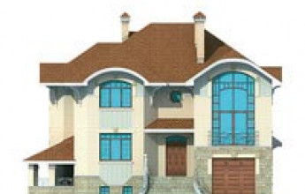 Трехэтажный коттедж с цоколем на 476 кв2