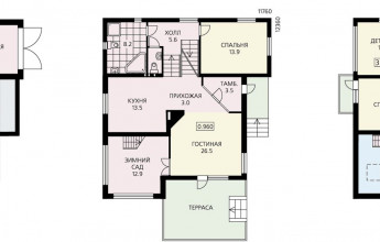 Дом с удобным небольшим планом