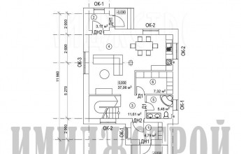 Мансардный дом 124 кв.м.