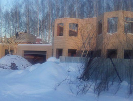 Зимняя стройка 2016. Банный комплекс и коттедж