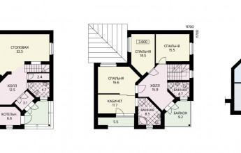 Дом с угловым решением входа