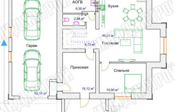Мансардный дом с гаражом 244 кв. м.