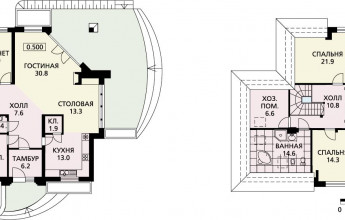 Мелания - красочный дом в голландском стиле