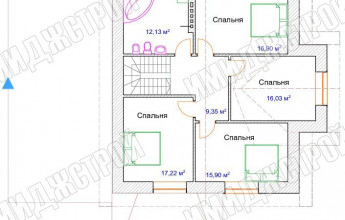 Мансардный дом с гаражом 244 кв. м.