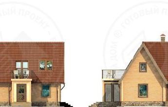 Традициионный бревенчатый дом в современной интерпретации