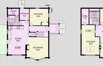 Традициионный бревенчатый дом в современной интерпретации