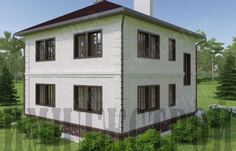 Дом с закрытой террасой 180 кв.м.