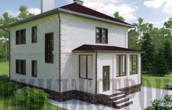 Дом с закрытой террасой 180 кв.м.