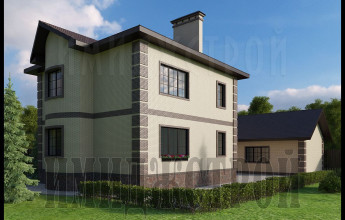 Дом с полукругом 158 кв.м