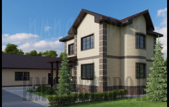 Дом с полукругом 158 кв.м