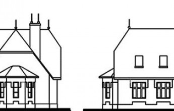 Небольшой вместительный дом из газобетона
