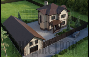 Дом с полукругом 158 кв.м