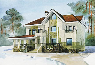 Удобный особняк с изысканными фасадами