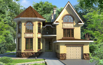 Дом с башенкой на 529 квадратов