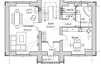 Особняк в Карпово 186 м2