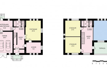 Современное решение для небольших частных гостиниц и для семьи из четырех человек