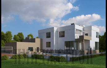 С плоской кровлей 1100 м2