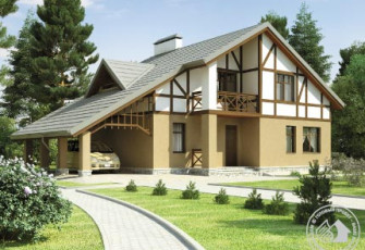 Дом с декоративным фасадом