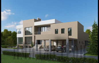 С плоской кровлей 1100 м2