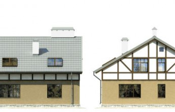 Дом с декоративным фасадом