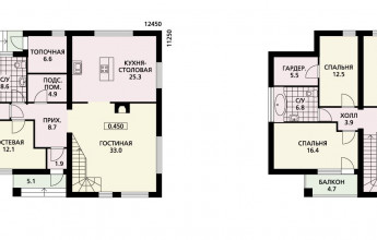 Дом с декоративным фасадом