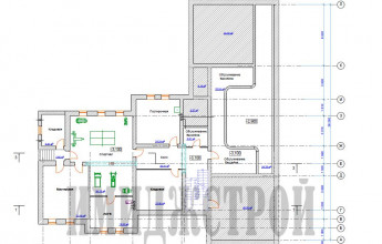 С плоской кровлей 1100 м2