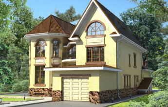 Дом с башенкой на 529 квадратов