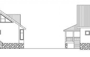 Трехуровневый коттедж из бруса со встроенным гаражом