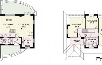Милана - большой коттедж в классическом стиле