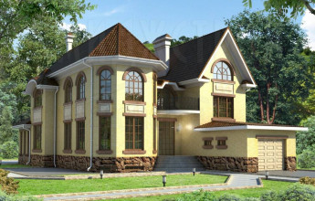 Дом с башенкой на 529 квадратов